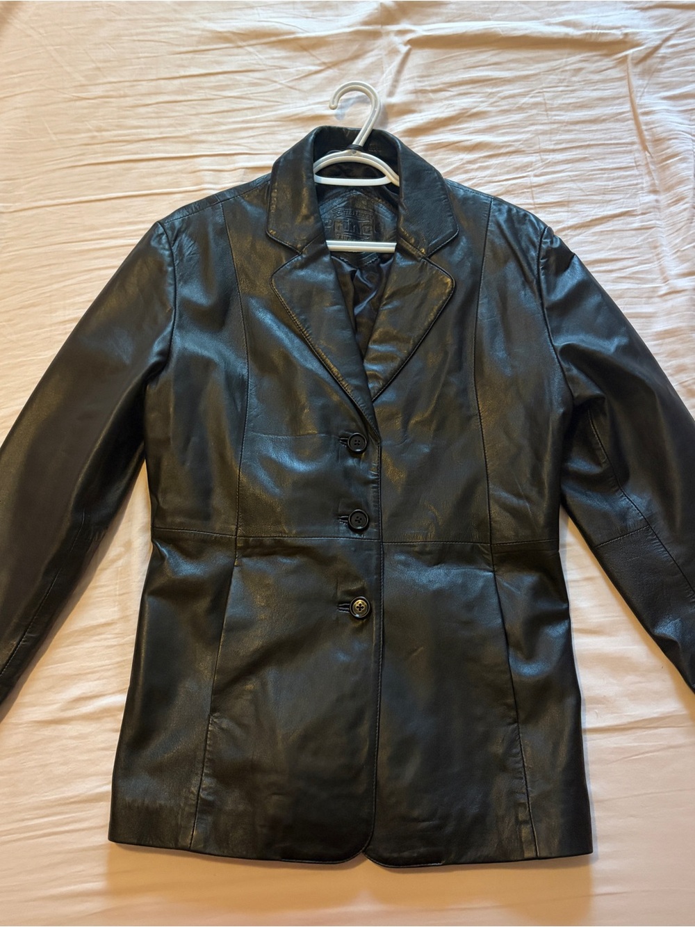 Classic Black Leather Jacket - Women